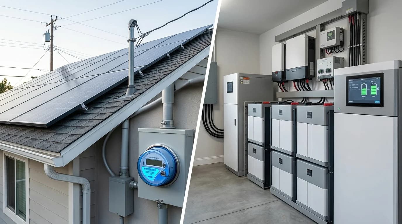 Diferenças entre sistemas de energia solar on grid e off grid
