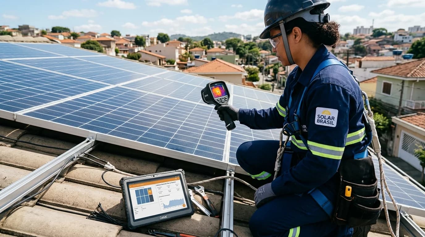 Como Funciona a Manutenção de Um Sistema de Energia Solar