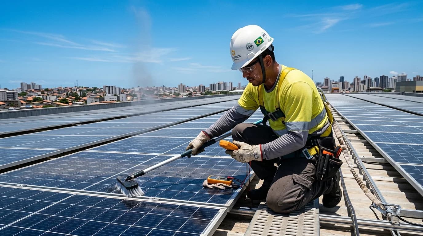 Manutenção de Sistemas Solares em Climas Extremos