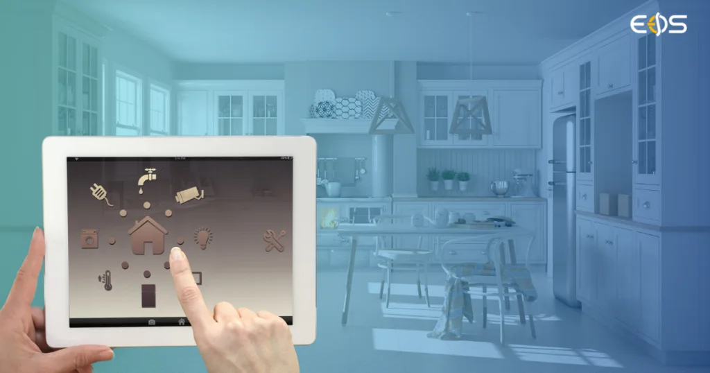 Dispositivos conectados de uma casa inteligente