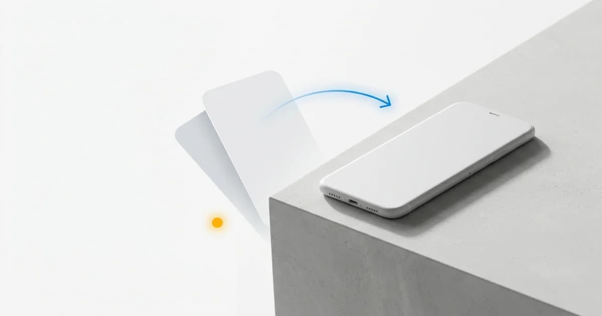 Vendedor avalia um smartphone usado no balcão de uma loja de celulares enquanto mostra ao cliente a simulação de crédito em um tablet.